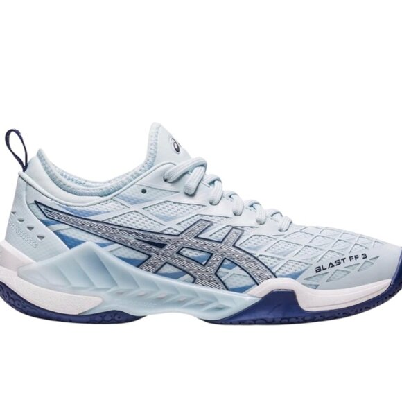Womens Asics Blast FF 3 Sky/Indigo Blue Court Shoes Size 8.5 1072A080-400 - Picture 2 of 7
